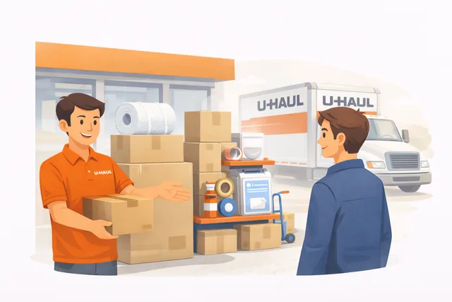 Local Delta team offering moving help and answering U-Haul rental questions.